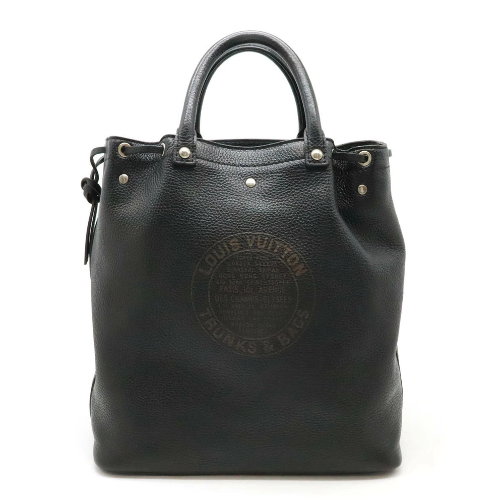 LOUIS VUITTON Tobago Shoe Bag Tote Leather Noir Black Limited Collection